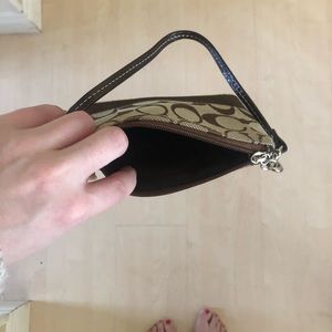 Brown Coach Wristlet